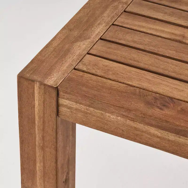 Ensemble de conversation 4 pièces en bois d'acacia Genser : causeuse extérieure, fauteuils club, table basse - Christopher Knight Home