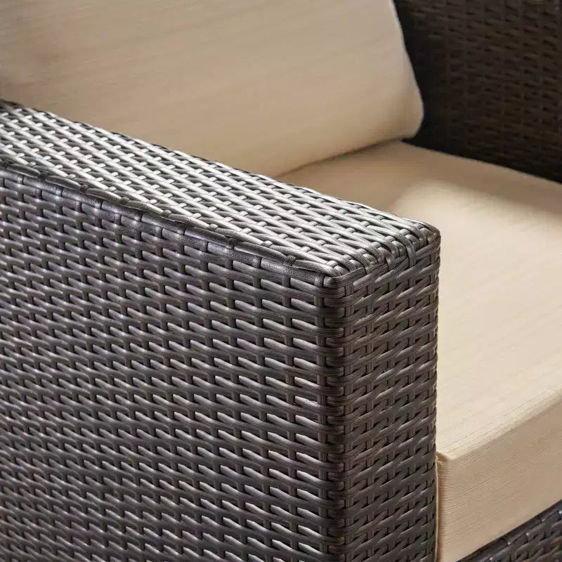 Ensemble de canapé d'angle en osier 10 pièces Santa Rosa - Marron/Beige - Christopher Knight Home