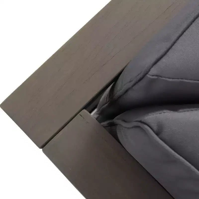 Causeuse d'extérieur avec accoudoir droit et table basse en bois d'acacia Brava, 2 pièces, avec coussin – Christopher Knight Home : Ensemble de patio avec coussins amovibles