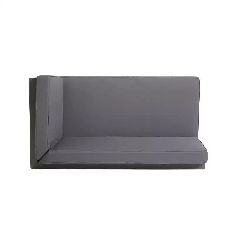 Causeuse d'extérieur avec accoudoir droit et table basse en bois d'acacia Brava, 2 pièces, avec coussin – Christopher Knight Home : Ensemble de patio avec coussins amovibles