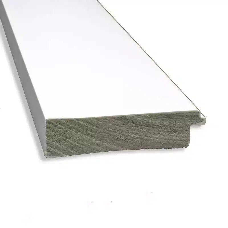 20" x 54" Non-Beveled Cabinet White Full Length on The Door Mirror - Amanti Art: Easy Door/Wall Mount, Polystyrene Frame