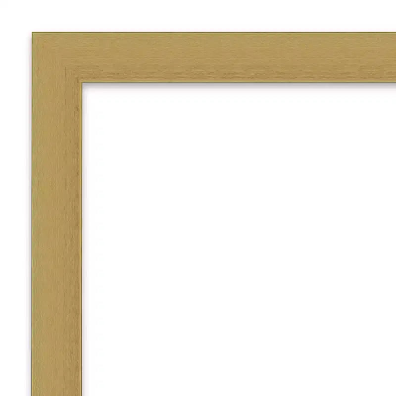 42" x 31" Non-Beveled Grace Brushed Gold Wall Mirror