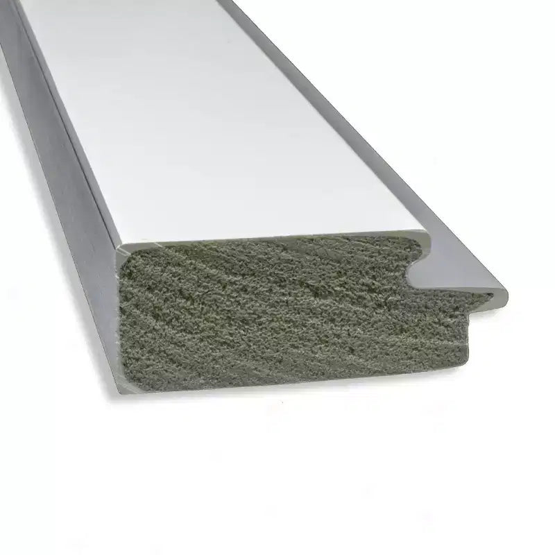 19" x 53" White Silver Framed Full-Length On the Door Mirror Wood Frame No Assembly Required