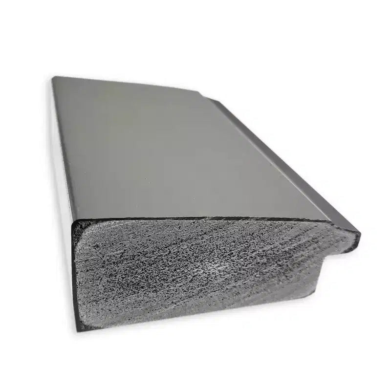 32" x 26" Non-Beveled Vista Brushed Nickel Wall Mirror Modern Rectangle Polystyrene Frame
