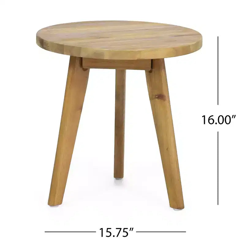Christopher Knight Home Clifton Ensemble de 3 pièces de Patio en Acacia Rustique et Design à Lattes de Corde avec Coussins