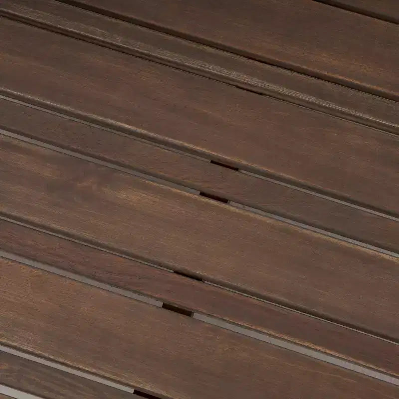 Christopher Knight Home Cynthia Ensemble de canapés de jardin modulables en L en bois d'acacia rembourrés à 5 places avec table basse
