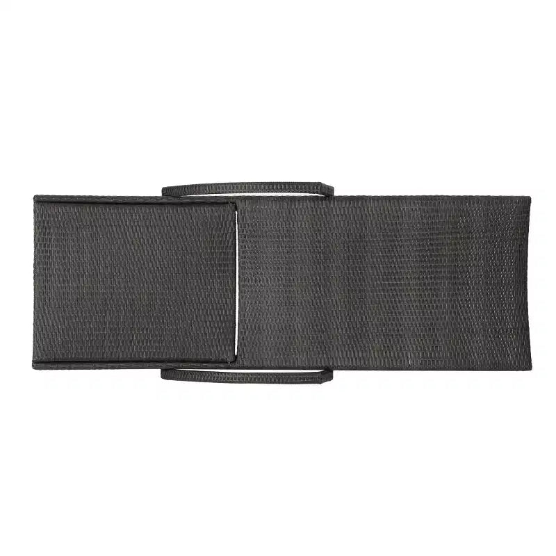 Ensemble chaise longue et table pliantes réglables en osier GDFStudio Olivia