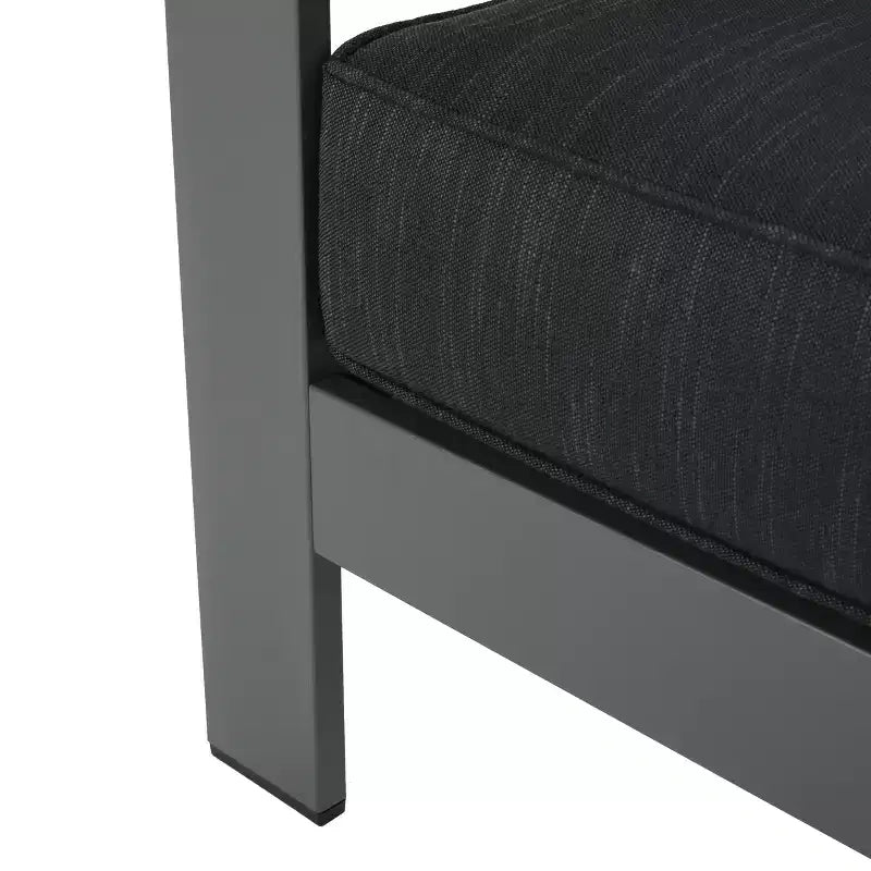 GDFStudio Crested Bay Salon de jardin 8 places en aluminium avec coussins