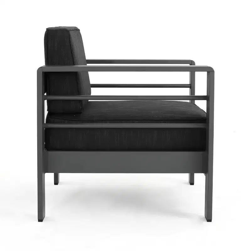 GDFStudio Crested Bay Salon de jardin 8 places en aluminium avec coussins