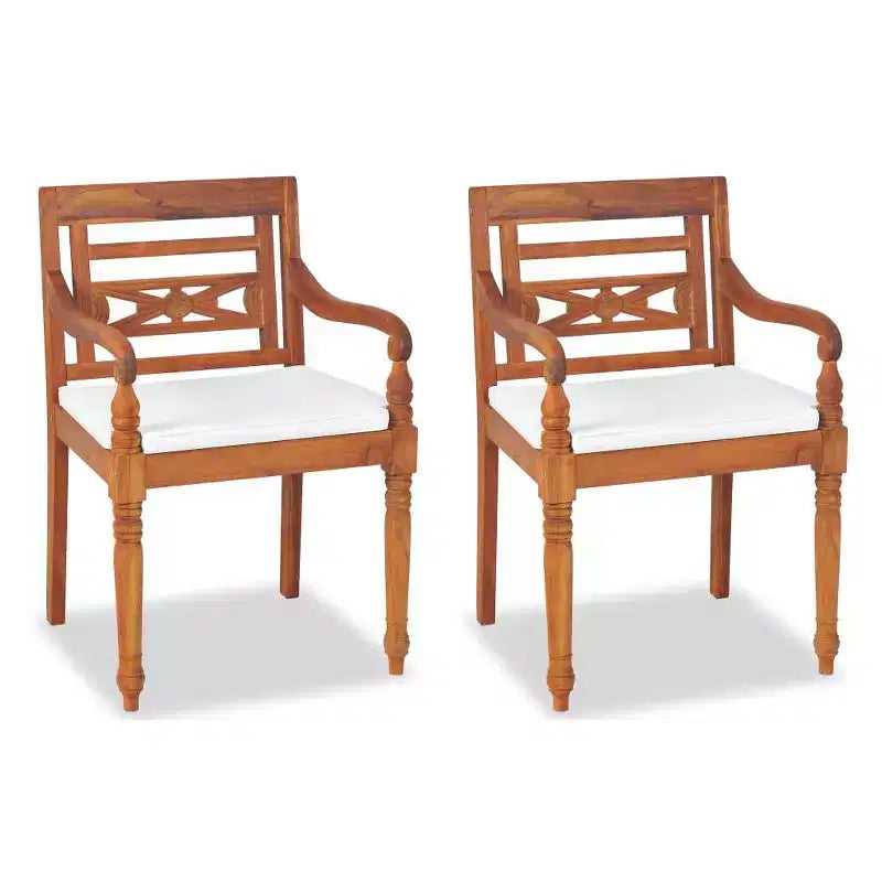 vidaXL Salon de jardin 4 pièces Marron Bois de teck Taille moyenne Durable