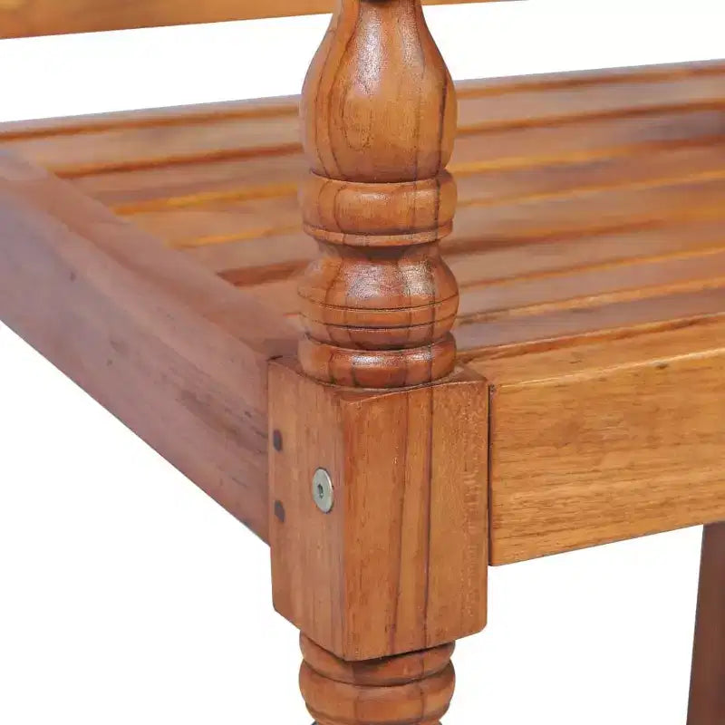vidaXL Salon de jardin 4 pièces Marron Bois de teck Taille moyenne Durable