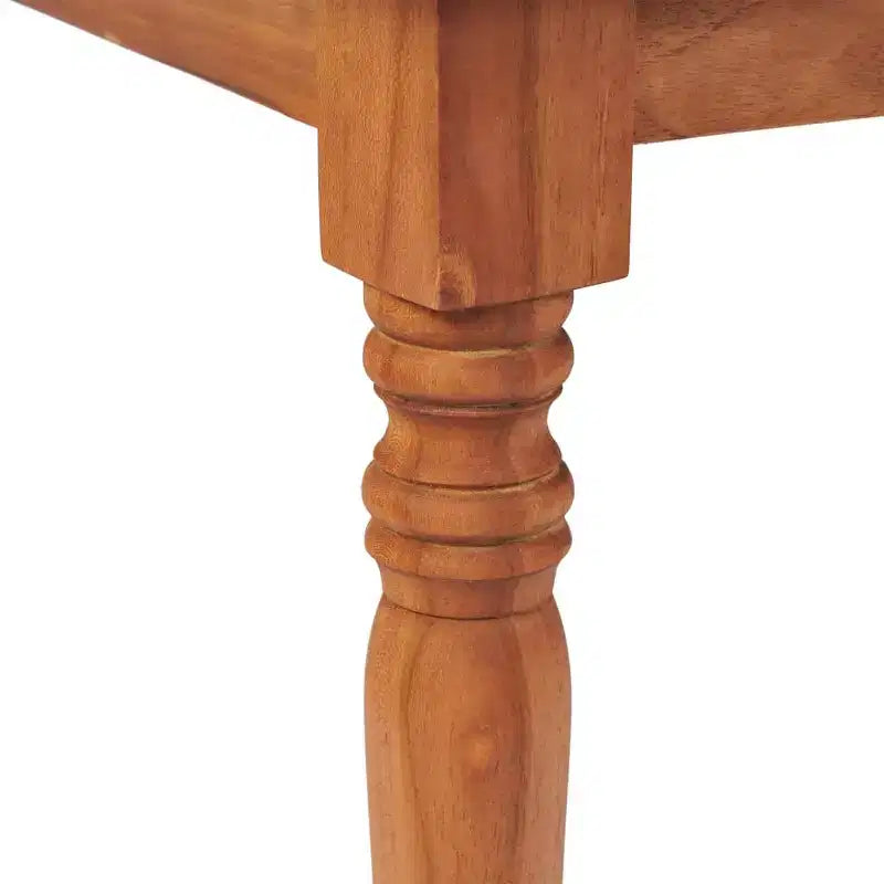 vidaXL Salon de jardin 4 pièces Marron Bois de teck Taille moyenne Durable