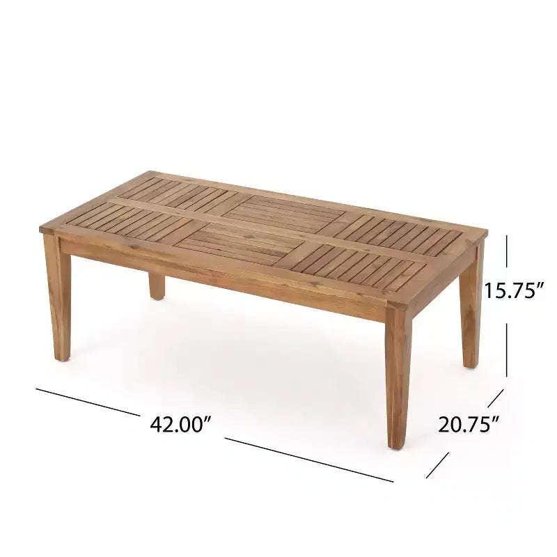 Christopher Knight Home Hampton Salon de jardin 6 places avec poufs en acacia et osier