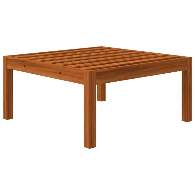 vidaXL Salon de jardin moderne 4 pièces - Crème, bois d'acacia massif avec coussins confortables - Design intemporel pour jardin, terrasse ou salon