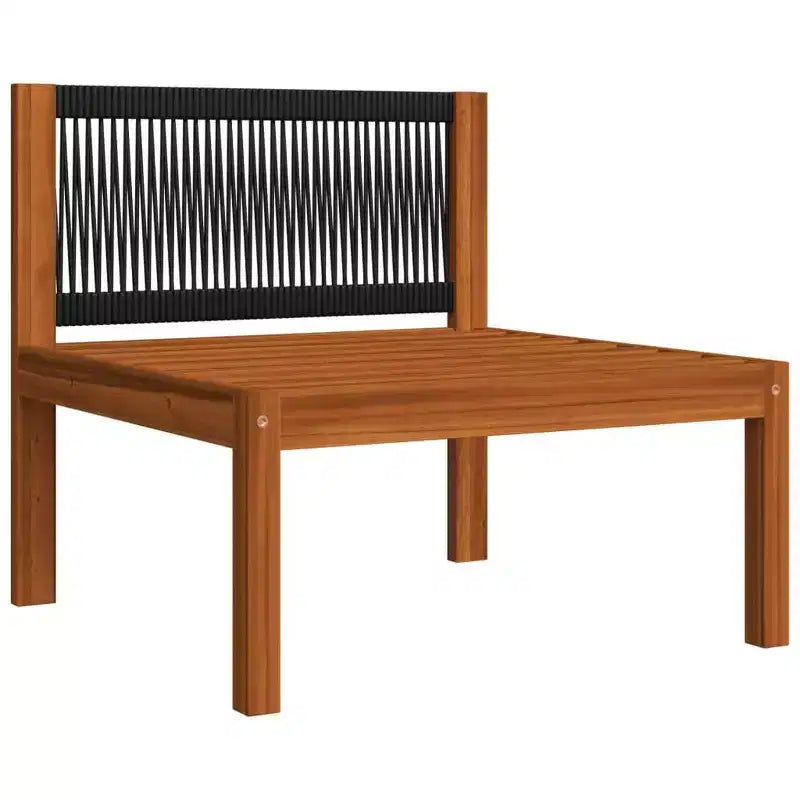 vidaXL Salon de jardin moderne 4 pièces - Crème, bois d'acacia massif avec coussins confortables - Design intemporel pour jardin, terrasse ou salon
