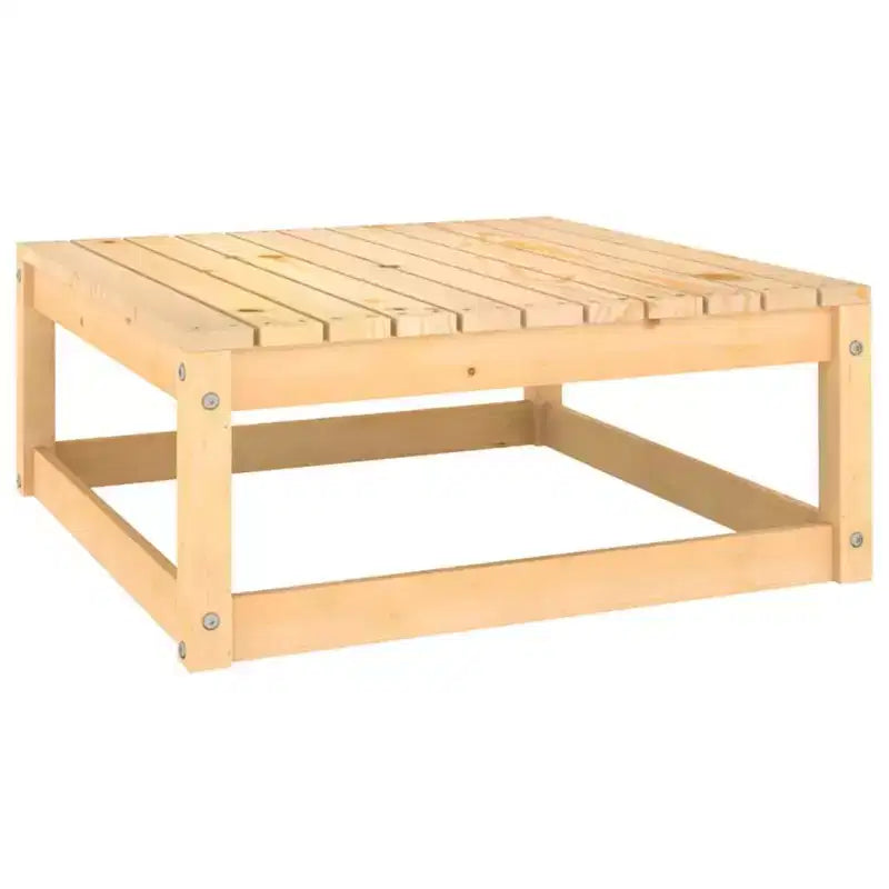 vidaXL Ensemble de salon de jardin 10 pièces avec coussins Bois de pin massif - Naturel avec coussin