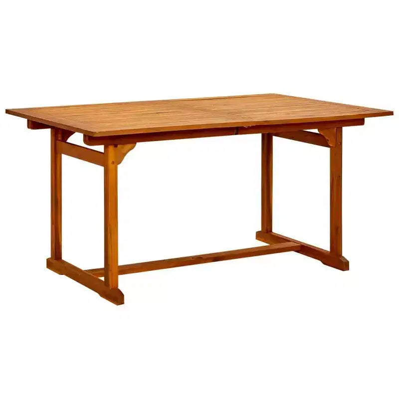 vidaXL Salon de jardin en bois massif d'acacia pliable Bois naturel Taille moyenne