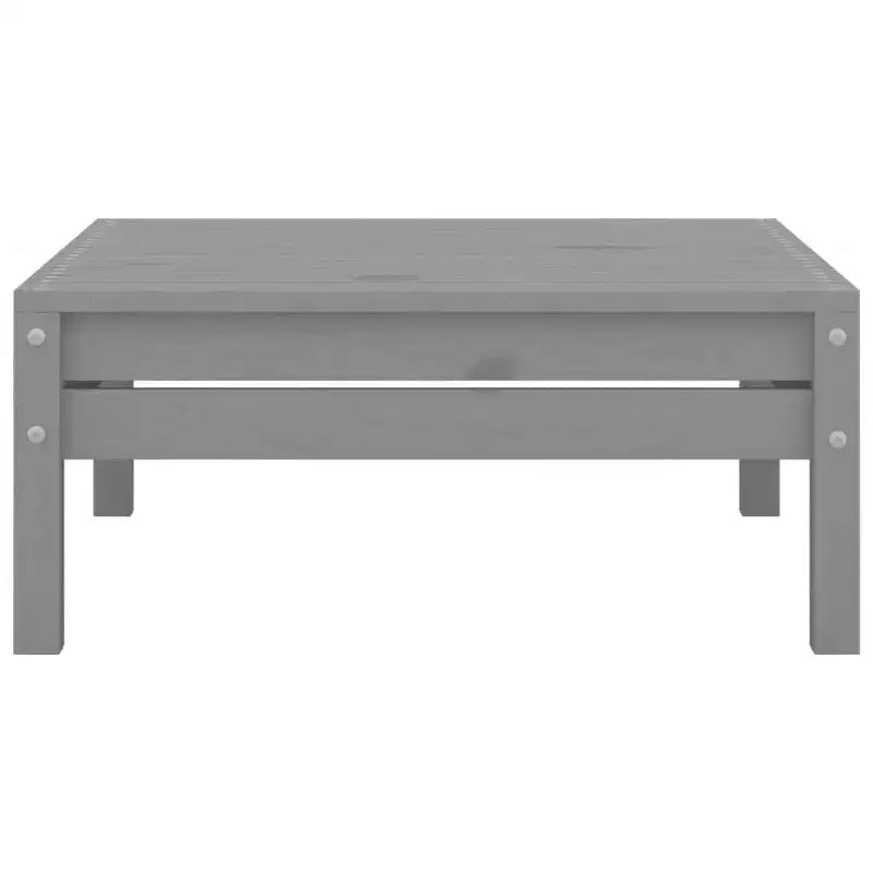 vidaXL Salon de jardin gris en pin massif 3 pièces modulable