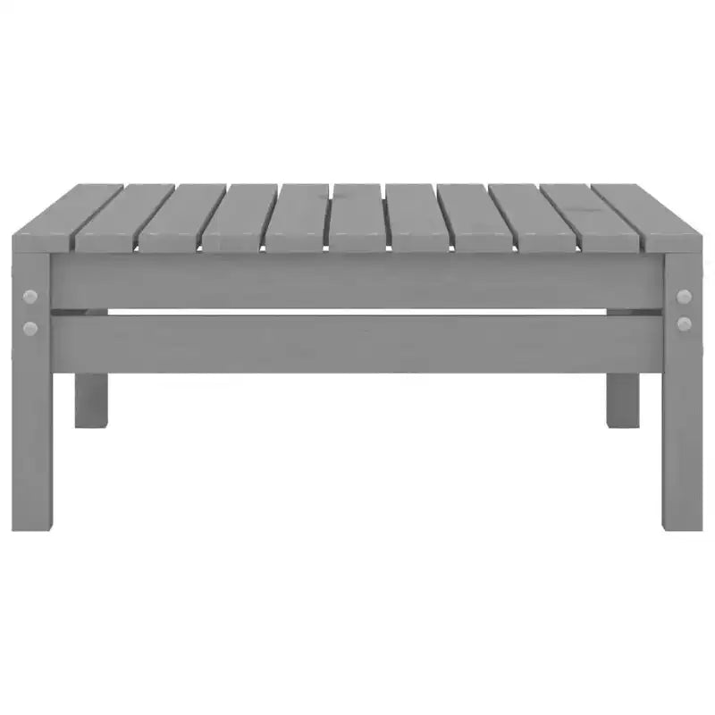 vidaXL Salon de jardin gris en pin massif 3 pièces modulable