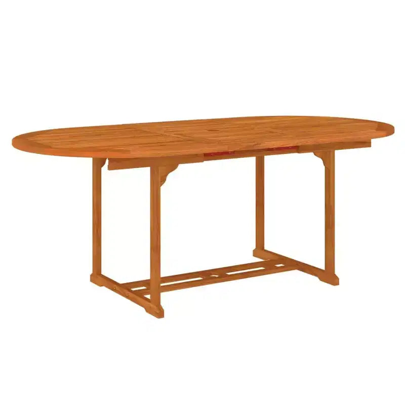 vidaXL Ensemble de salle à manger d'extérieur table et chaises extensibles en bois d'eucalyptus massif