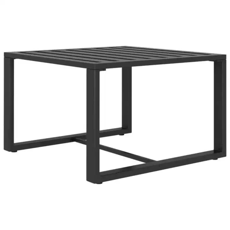 vidaXL Salon de jardin Sectionnel d'extérieur en aluminium anthracite