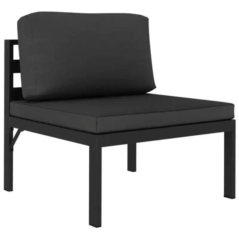 vidaXL Salon de jardin modulaire Table Aluminium Anthracite