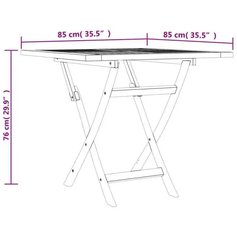 vidaXL Ensemble de salle à manger d'extérieur Table et chaises 5 pièces en bois de teck massif