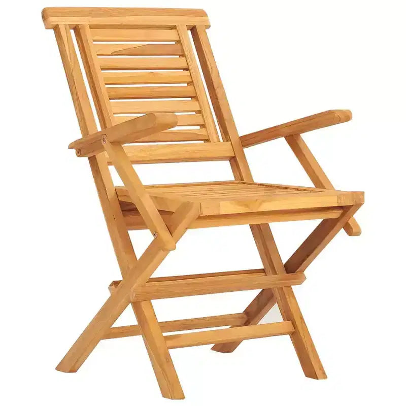 vidaXL Ensemble de salle à manger d'extérieur Table et chaises 5 pièces en bois de teck massif
