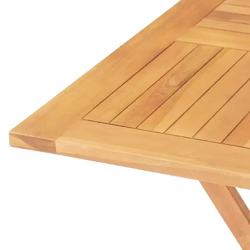 vidaXL Ensemble de salle à manger d'extérieur Table et chaises 5 pièces en bois de teck massif