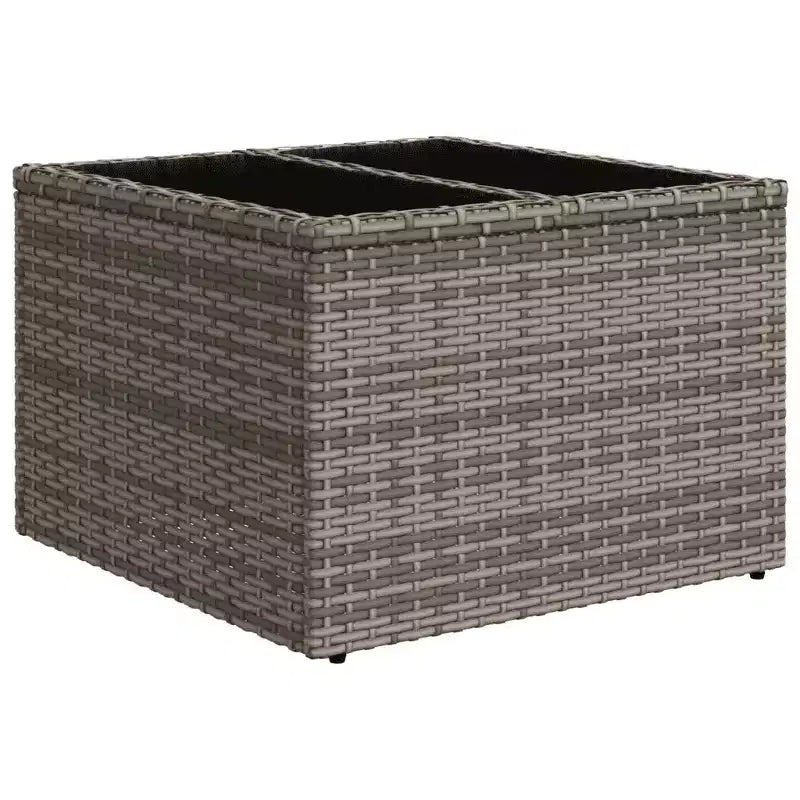 vidaXL Salon de jardin en rotin PE gris 8 pièces Modulable