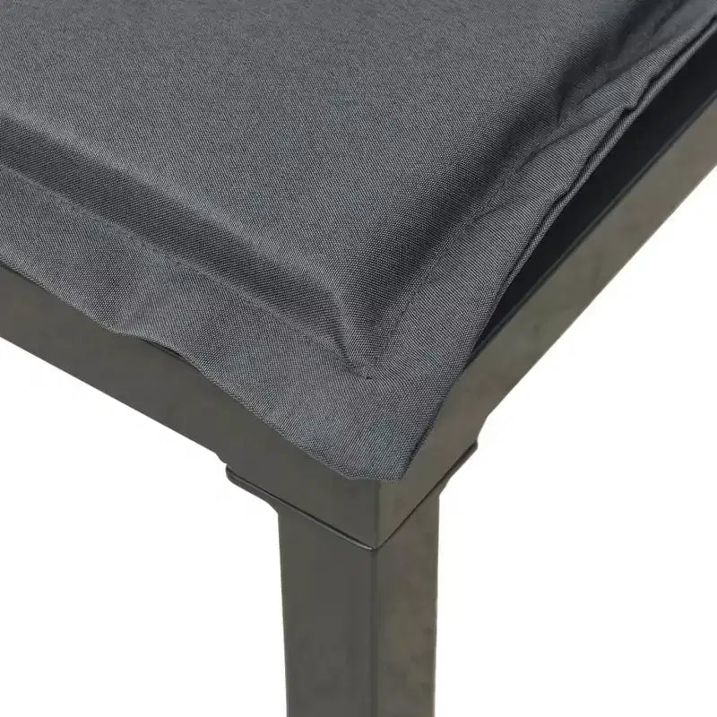 vidaXL Salon de jardin 7 pièces en résine tressée noire et grise