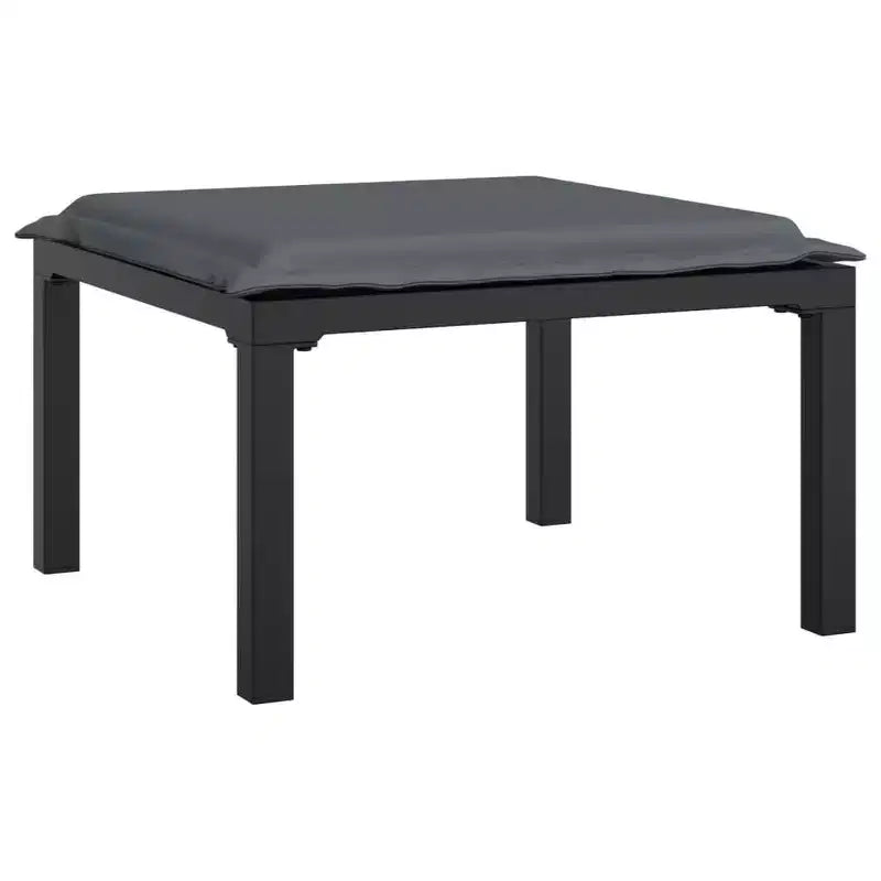 vidaXL Salon de jardin 7 pièces en résine tressée noire et grise