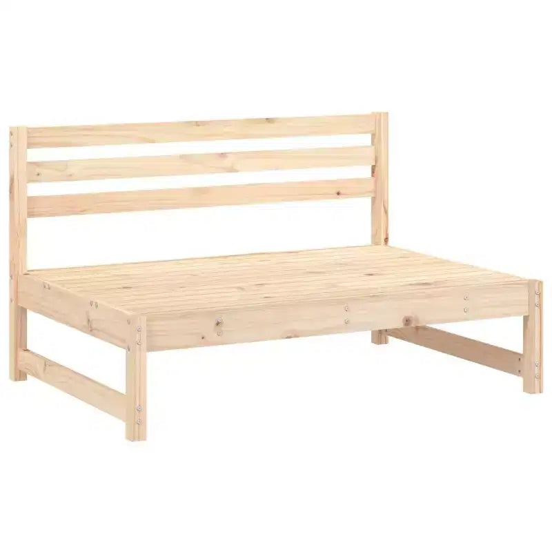 vidaXL Salon de jardin en bois massif de pin naturel modulable moyen