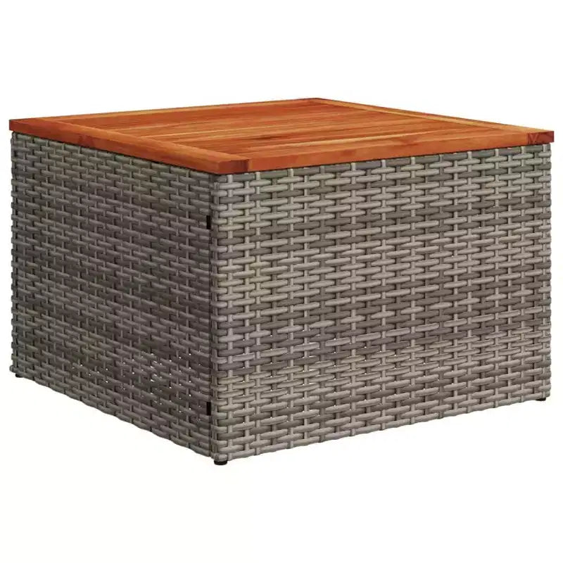 vidaXL Salon de jardin 6 pcs en résine tressée gris avec accoudoirs réglables