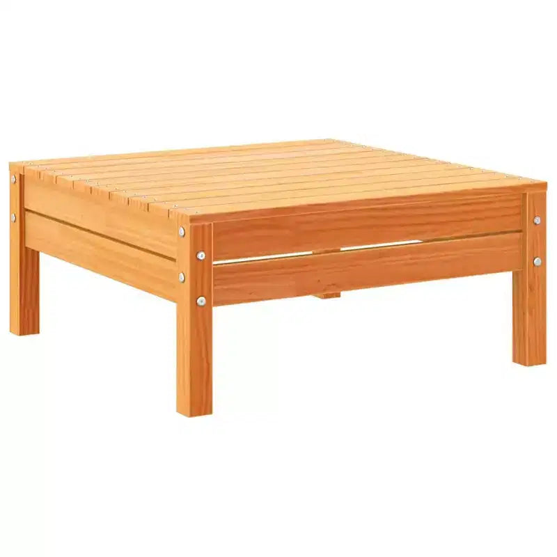 vidaXL Salon de jardin Marron cire Bois de pin massif, Tissu Oxford Grand