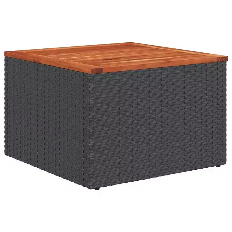 vidaXL Ensemble de canapés de jardin 12 pièces avec coussins Noir et crème Résine tressée