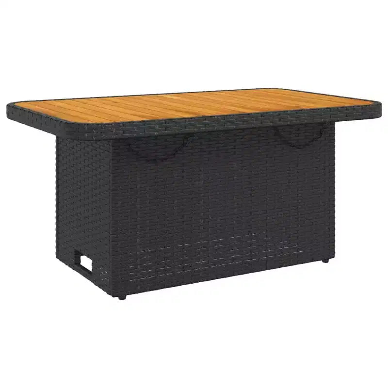 vidaXL Ensemble de salle à manger de jardin noir et marron