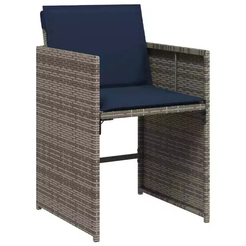 vidaXL Salon de jardin 8 pcs Gris