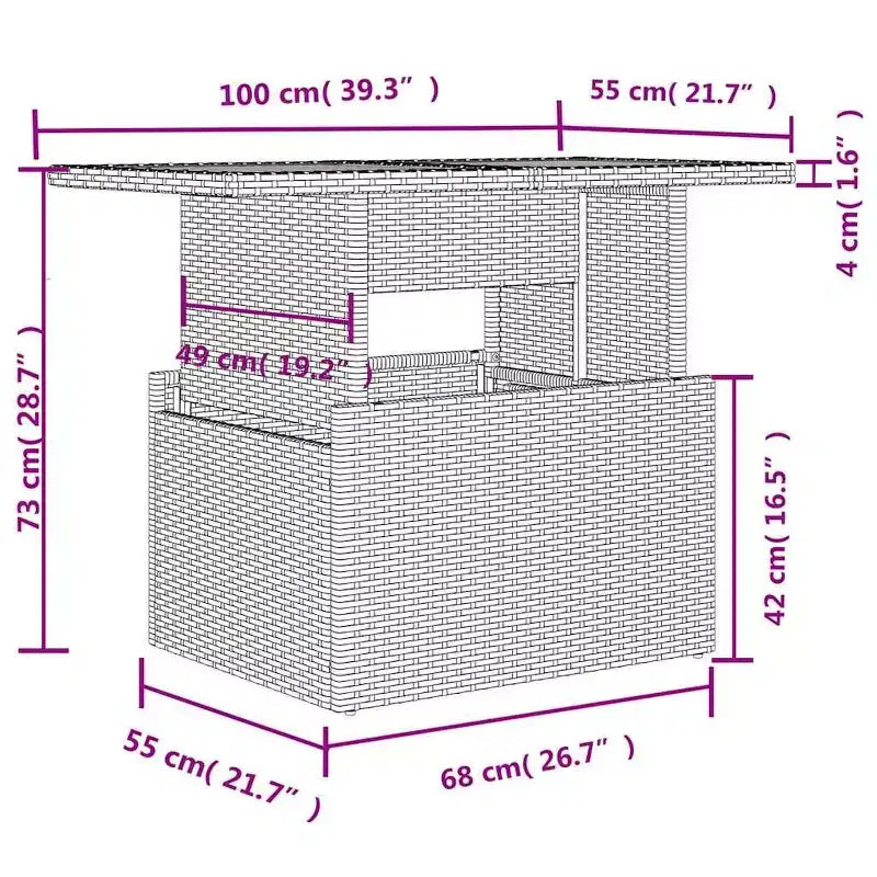 vidaXL Ensemble de canapés de jardin 6 pièces avec coussins en rotin synthétique et acacia noir