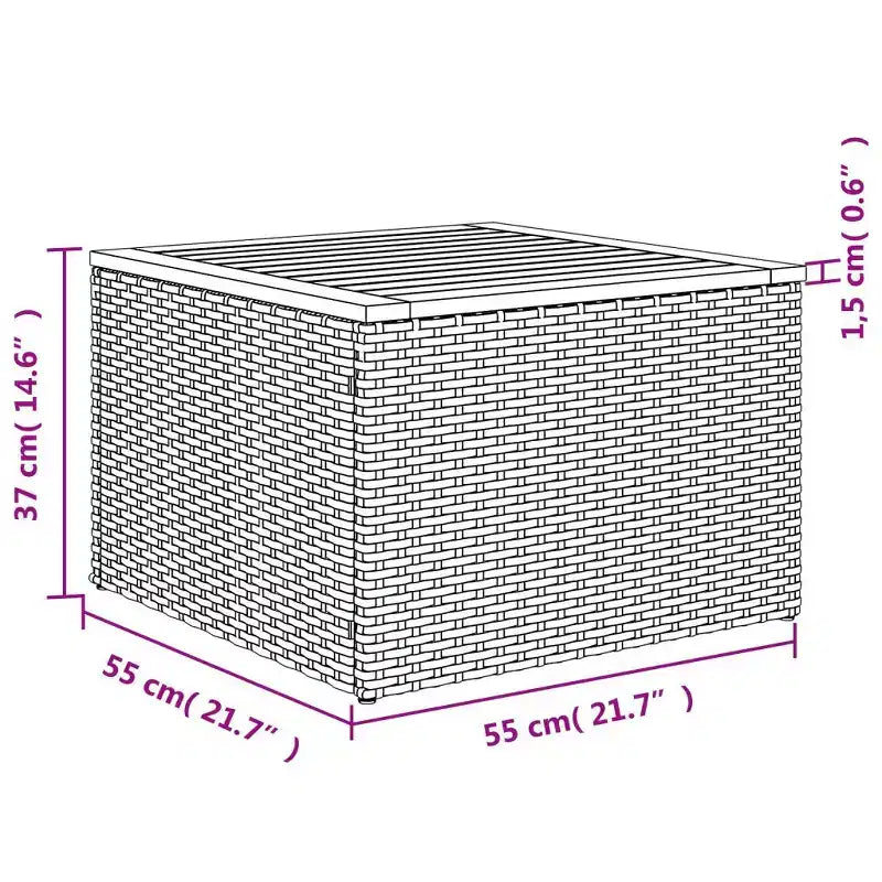 vidaXL Salon de jardin 9 pièces avec coussins Gris Résine tressée