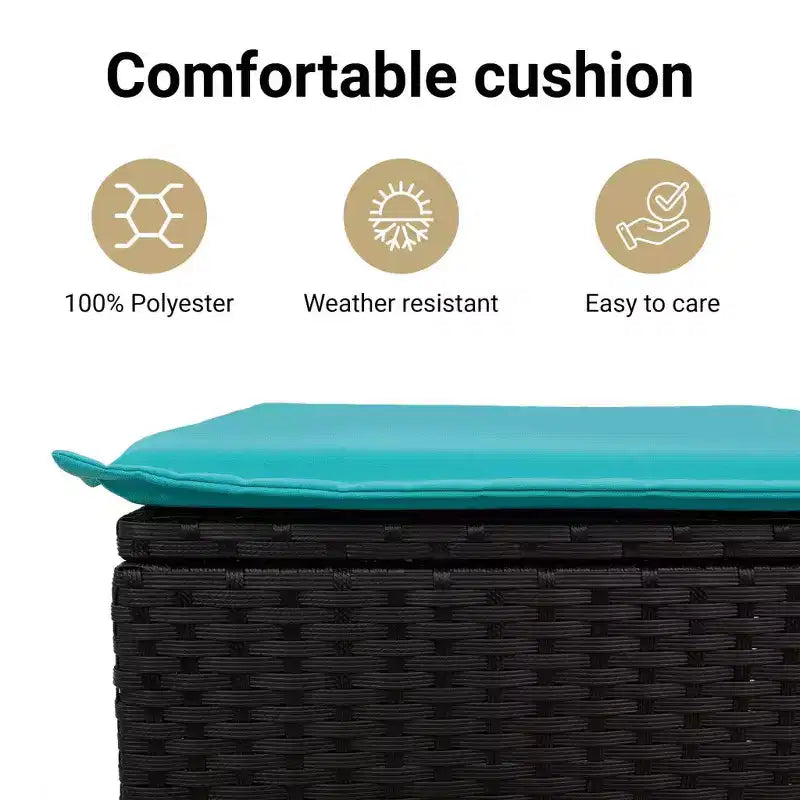 vidaXL Salon de jardin 9 pièces avec coussins Gris Résine tressée