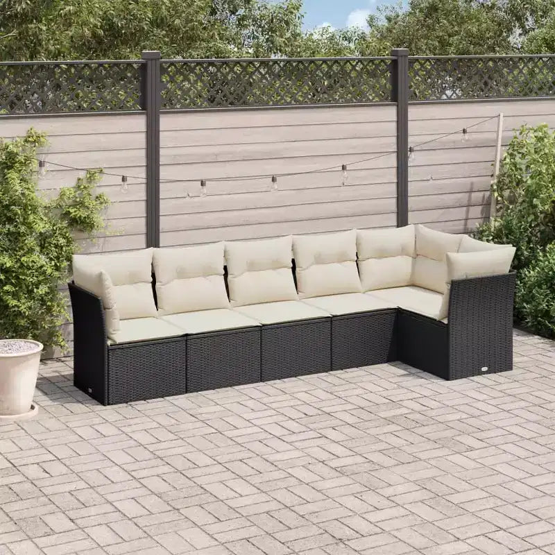 vidaXL Salon de jardin beige en résine tressée, grand, matériaux résistants aux UV