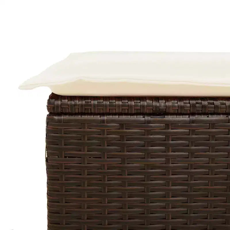vidaXL Salon de jardin beige en résine tressée, grand, matériaux résistants aux UV