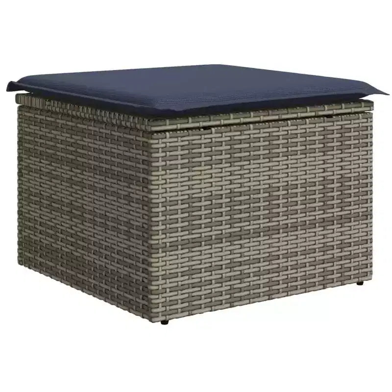 vidaXL Salon de jardin avec coussins 4 pcs Résine tressée marron