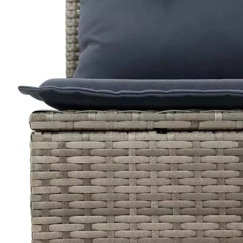 vidaXL Salon de jardin 7 pcs en résine tressée marron - Marron