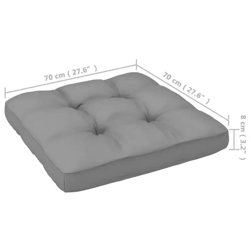 vidaXL Salon de jardin canapé extérieur avec coussins Bois massif