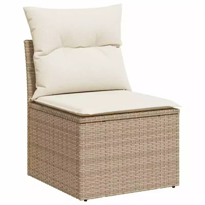 vidaXL Salon de jardin 11 pièces avec coussins en rotin synthétique modulable