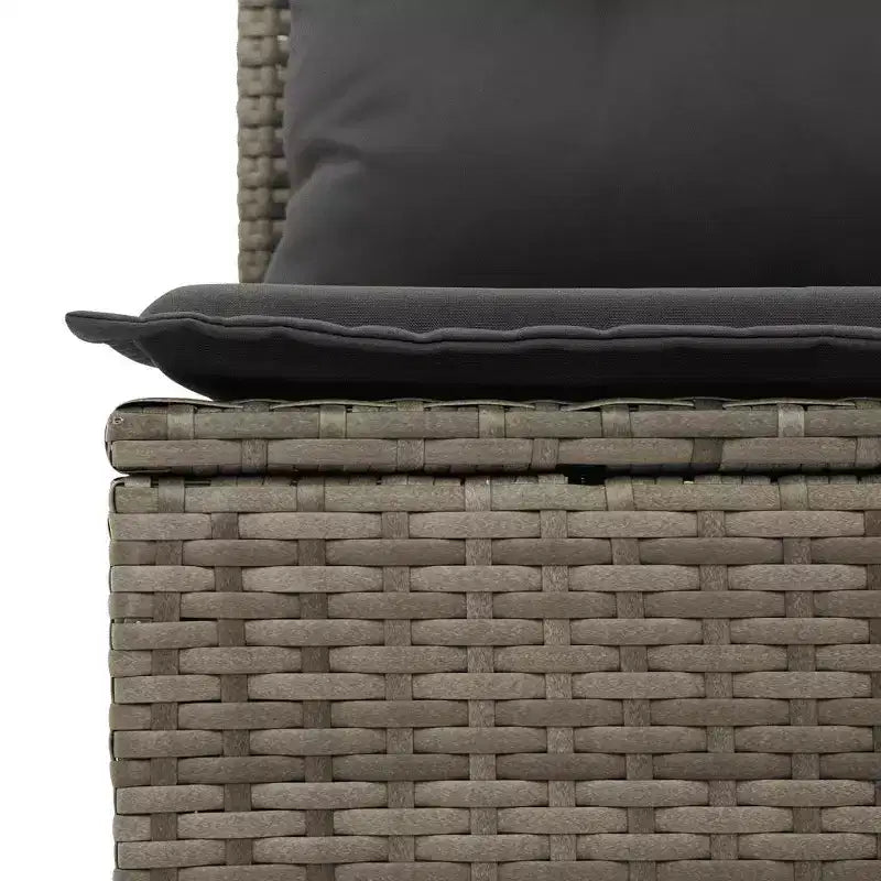 vidaXL Salon de jardin 9 pcs avec coussins résine tressée