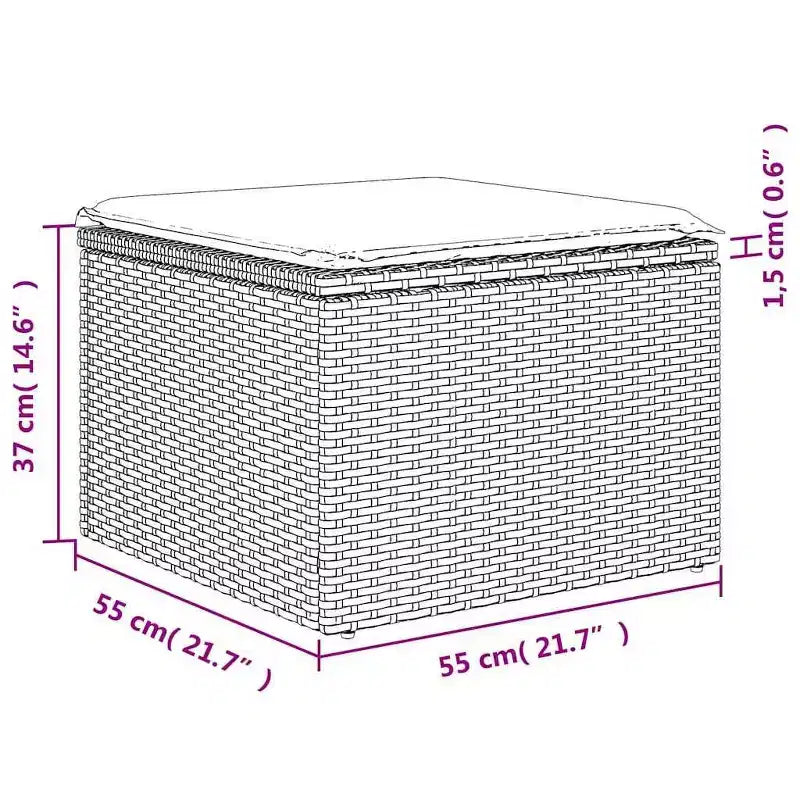 vidaXL Ensemble de canapés de jardin 5 pcs avec coussins résine tressée noir