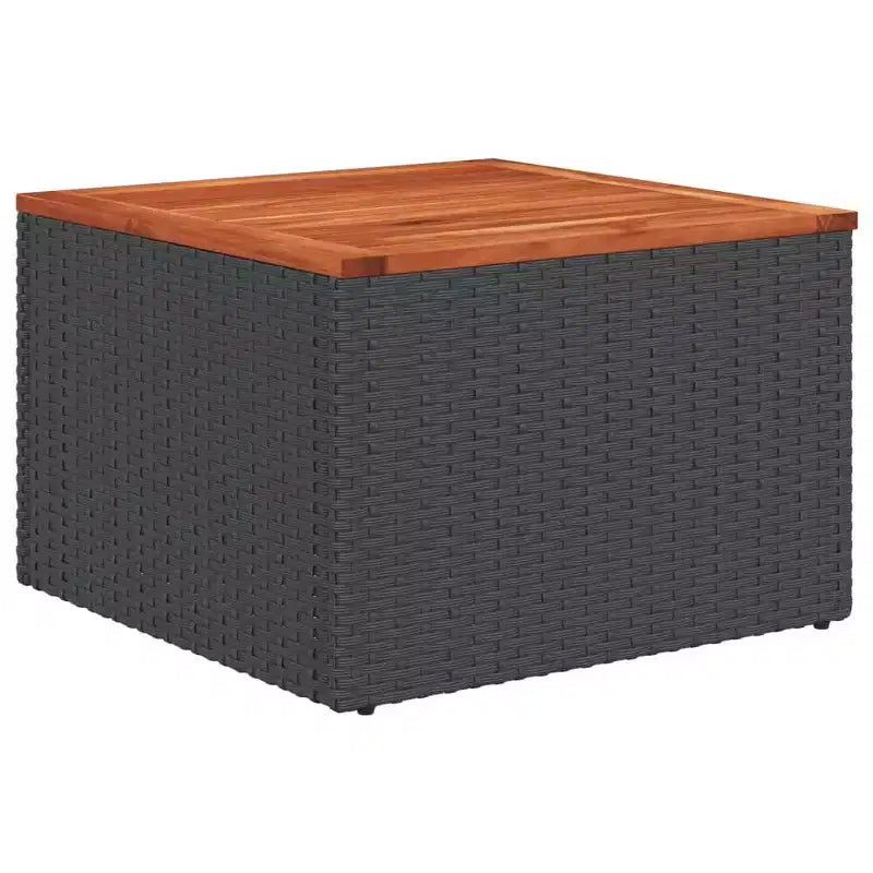 vidaXL Ensemble de canapés de jardin 13 pièces avec coussins résine tressée noir